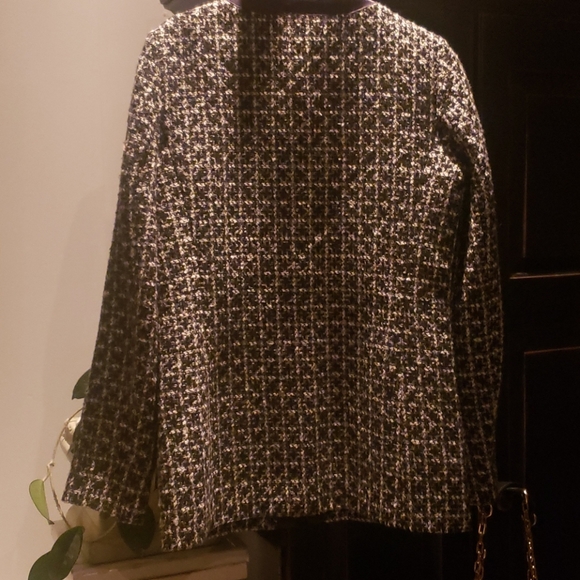 Tahari tweed cardi coat- great capsule piece! - Picture 3 of 5